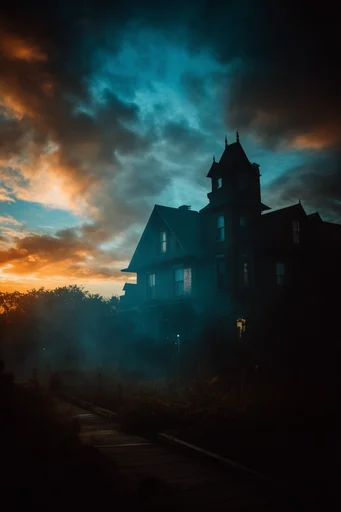 Cinematic Neo-Noir Liminality style reference image — volumetric atmospheric haze