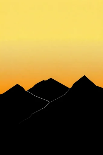 Amber Noir Graphicism style reference image — high-contrast silhouette