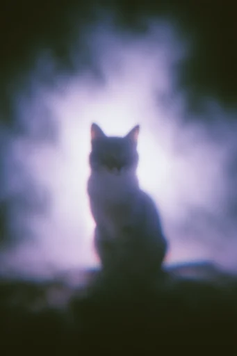 Cinematic Nocturnal Etherealism style reference image — analog film grain