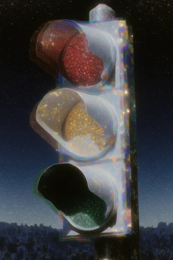 Ethereal Cosmic Mysticism style reference image — sparkling lens flare