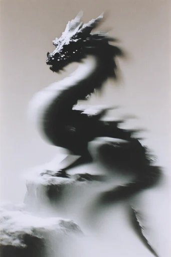 Spectral Analog Noir style reference image — ethereal motion blur