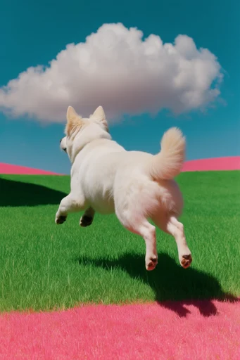 Hyper-Saturated Surreal Pop style AI image example 3
