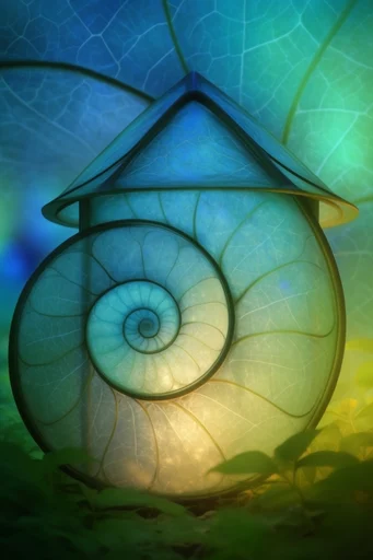 Luminous Organic Surrealism style reference image — fractal nature