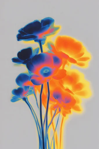 Luminous Thermal Fluidity style reference image — spectral refraction