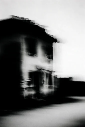 Kinetic Spectral Noir style reference image — intentional camera movement