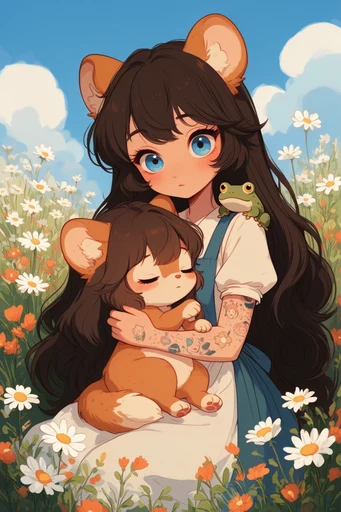 Nostalgic Cel-Shaded Storytelling style reference image — soft cel-shaded coloring