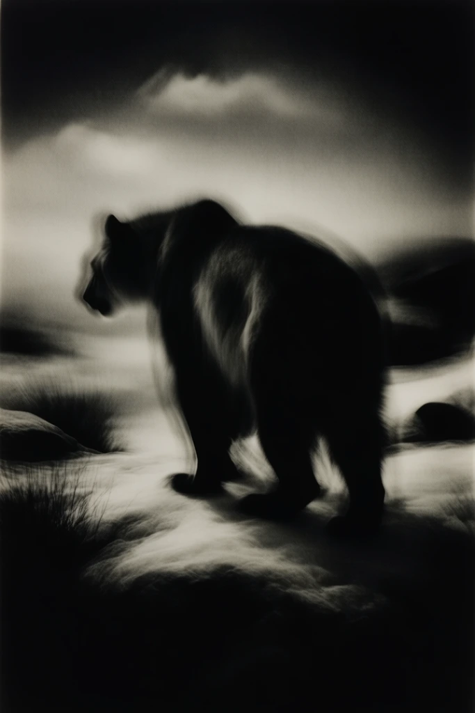 Spectral Monochrome Noir style AI image example 3
