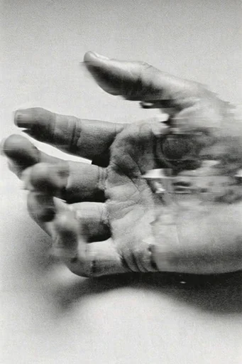Raw Monochromatic Distorted Noir style reference image — distorted analog grain