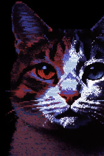 Analog Glitch Fantasy style reference image — dithering