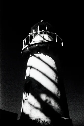 Stippled Chiaroscuro Noir style reference image — analog noir photography