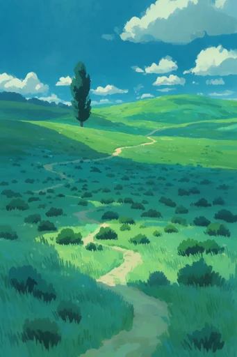 Luminous Painterly Solitude style AI image example 2
