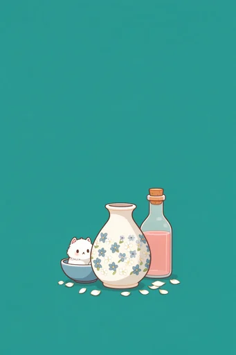 Minimalist Mint Whimsy style reference image — mint green background