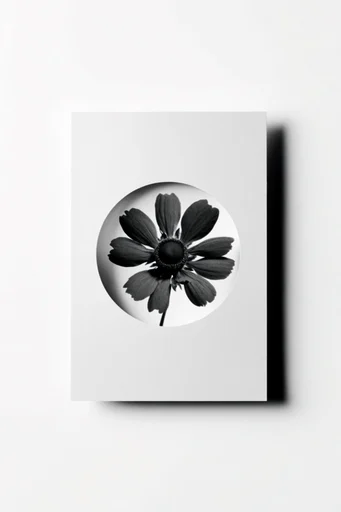 Stark Monochrome Surrealism style reference image — vintage darkroom grain