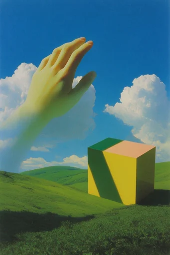 Surrealist Cobalt Horizon style reference image — surrealist landscape