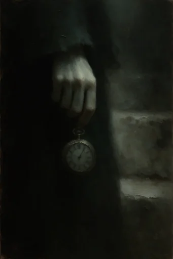Nocturnal Gothic Tonalism style reference image — gothic architectural silhouettes
