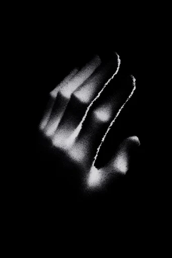 Monochrome Spectral Minimalism style reference image — ethereal silhouette