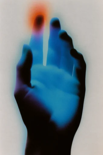 Thermal Grain Surrealism style reference image — airbrushed texture