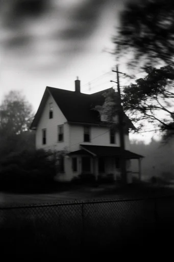Monochrome Ethereal Noir style reference image — atmospheric fog
