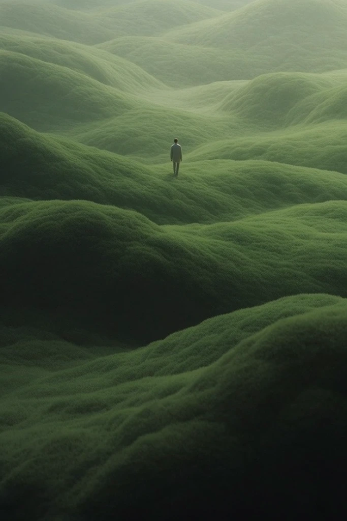 Surreal Verdant Minimalism style AI image example 1