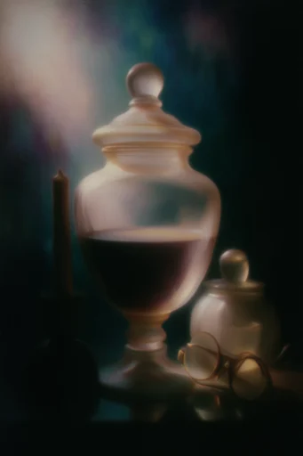 Nostalgic Botanical Surrealism style reference image — painterly soft focus