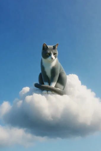 Ethereal Surreal Minimalism style reference image — expansive blue sky