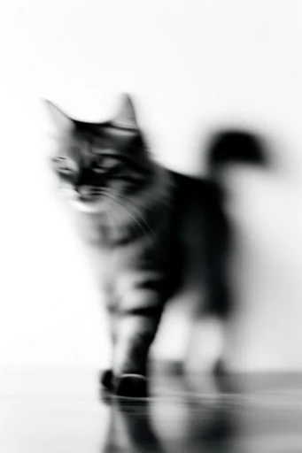 Ethereal Monochrome Motion style reference image — stark white background