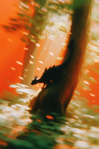 Kinetic Amber Dreamscape style reference image — long exposure