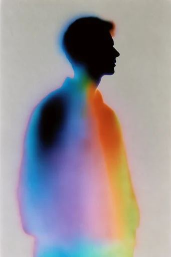 Thermal Aura Surrealism style reference image — silhouetted form