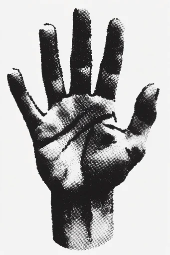 Gritty Monochromatic Zine style reference image — gritty xerox aesthetic