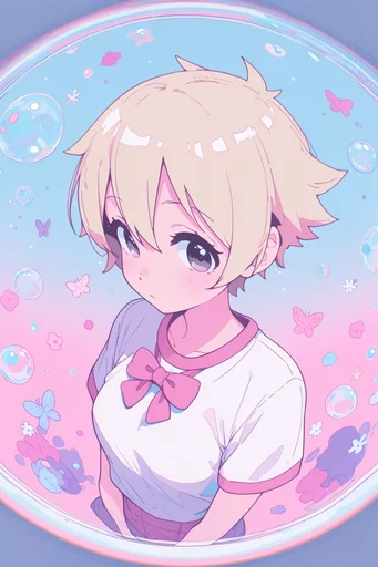 Surreal Pastel Dreamscape style reference image — fisheye perspective