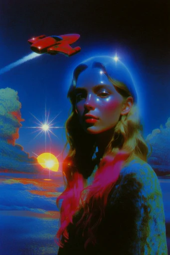 Luminous Retro Surrealism style reference image — surreal dreamcore