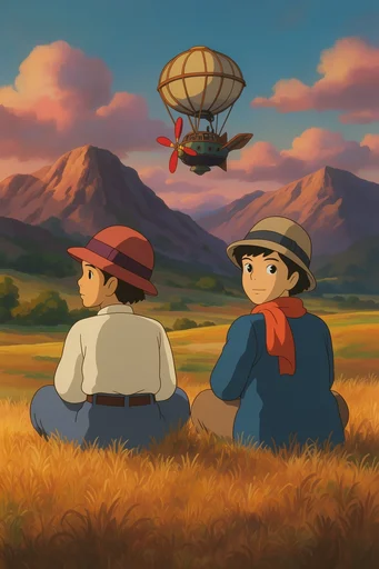 Nostalgic Hand-Drawn Anime style reference image — 1990s anime style