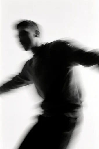 Ethereal Kinetic Monochrome moodboard — generate AI images in this style