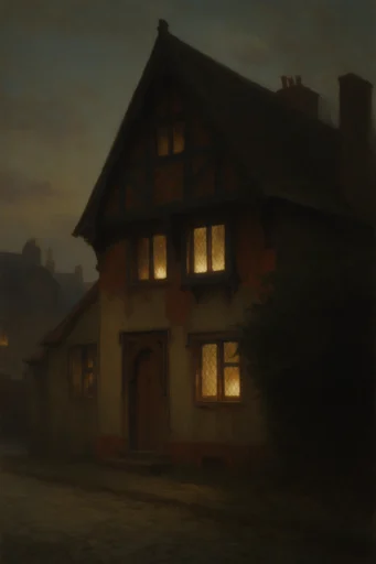 Atmospheric Gothic Nocturnes style reference image — nocturnal landscape