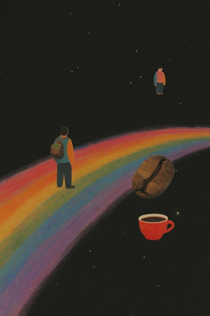 Prismatic Nocturnal Minimalism style AI image example 1