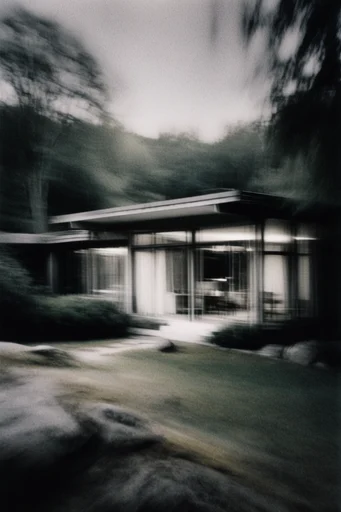 Haunting Kinetic Monochrome style AI image example 4