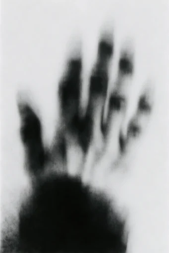 Ethereal Monochrome Motion style reference image — ghostly silhouettes