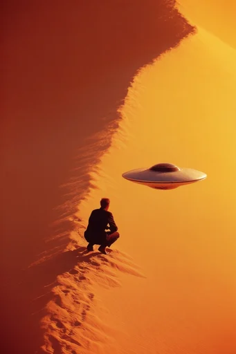 Monochromatic Solar Surrealism moodboard — generate AI images in this style