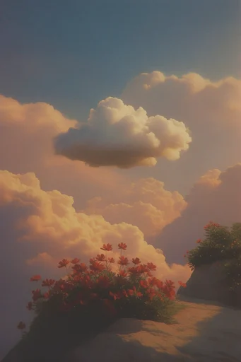 Nostalgic Surreal Solitude style reference image — solitary existential compositions