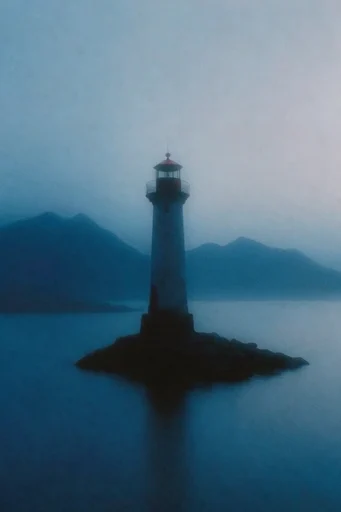 Nostalgic Blue Etherealism style reference image — soft focus blur