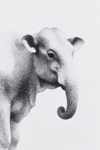 Eroded Monochrome Noir style AI image example 3