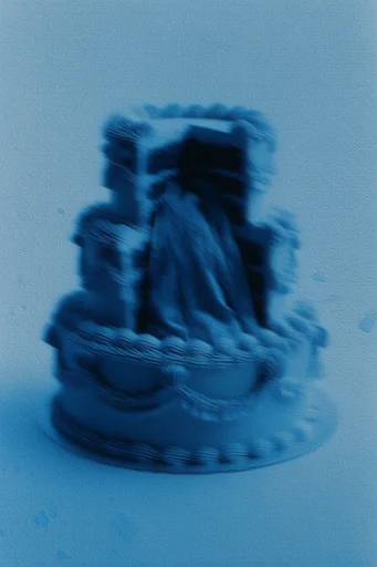 Monochromatic Ethereal Blur style reference image — glowing aura