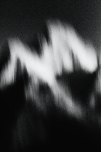 Haunting Kinetic Monochrome style reference image — long exposure motion blur
