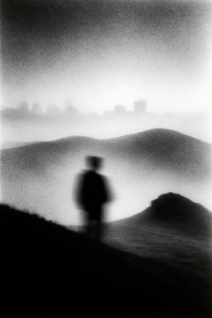 Ethereal Monochrome Noir style AI image example 2