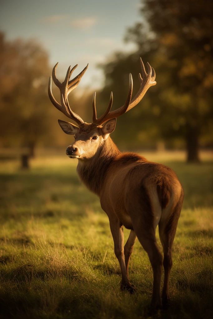 Ethereal Golden Wildlife style AI image example 3