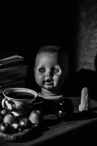Surreal Noir Noir style reference image — dramatic chiaroscuro lighting