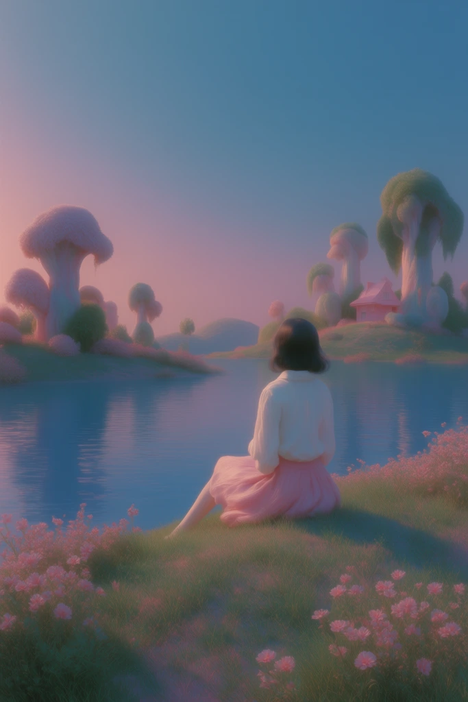 Ethereal Pastel Surrealism style AI image example 1