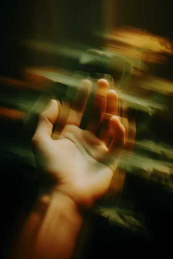 Spectral Kinetic Chiaroscuro style reference image — motion blur
