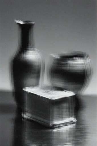 Ethereal Grain Noir style reference image — monochrome noir