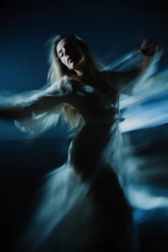 Spectral Cobalt Motion style reference image — shutter drag